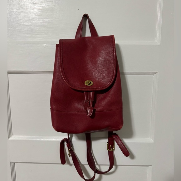 Vintage Coach Large Daypack RED 9791 RARE - Picture 1 of 6